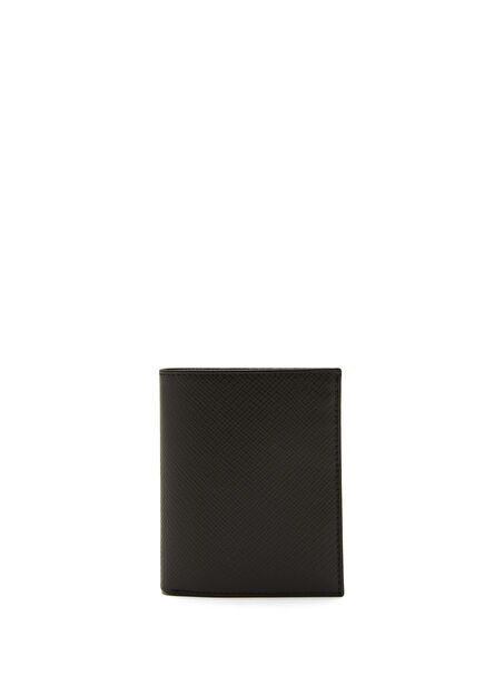 Black Logo Men's Leather Wallet