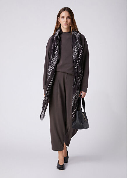 Kahverengi Slouchy Modal Eşofman Altı