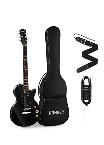 DLP-124B LP Black Electric Guitar Package