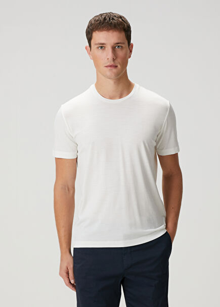 White Wool T-Shirt