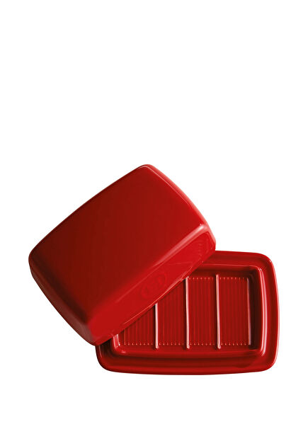 Burgundy Seramik Dikdörtgen Tereyağlık 17 x 11 cm