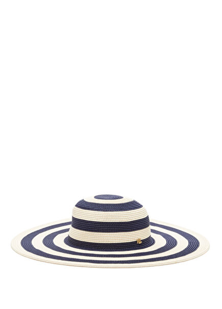 Navy Blue Ecru Women's Hat