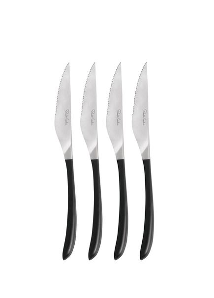 Contour Noir Black 4-Piece Steak Knife Set