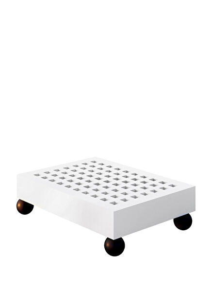 Picasso White Wood Garden Table 55 x 40 cm