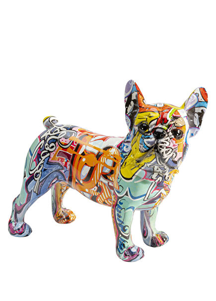 Coiffed Dog Gold Dekoratif Obje 25cm