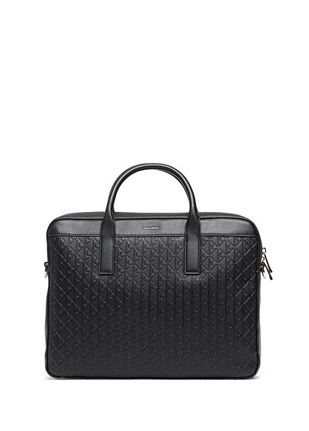 Emblem Black Laptop Bag