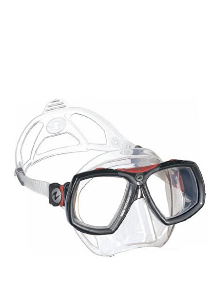 Look 2 Clear Silicone Red Diving Mask