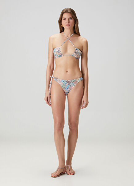 Brook Mavi Pembe Bikini Altı