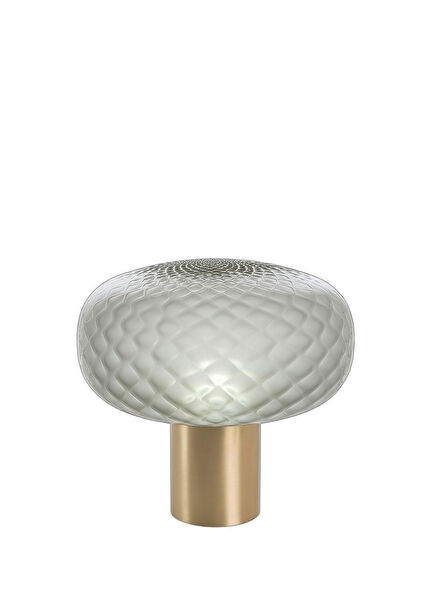 Bloom Transparan Cam Metal Led Masa Lambası