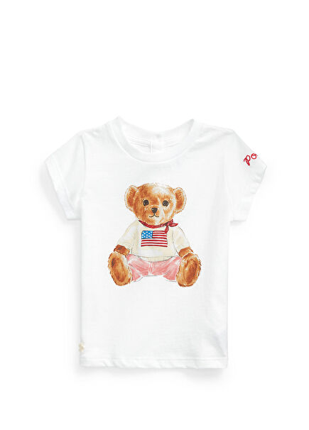 Beyaz Kız Bebek T-shirt