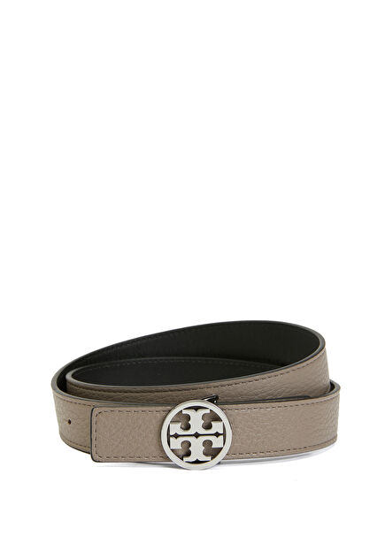 Mink Logo Buckle Women's Leather Belt
