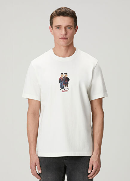 Relax Fit Clubby Beyaz T-shirt