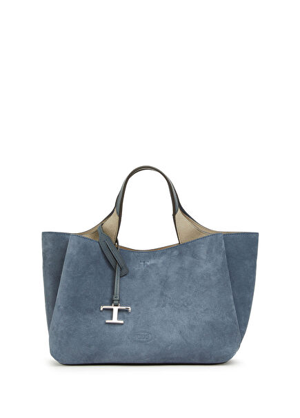 Lacivert Kadın Süet Çanta