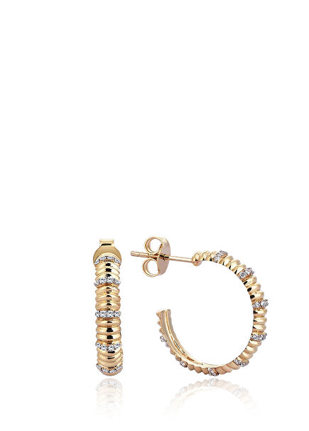 Movement Kadın Altın Küpe