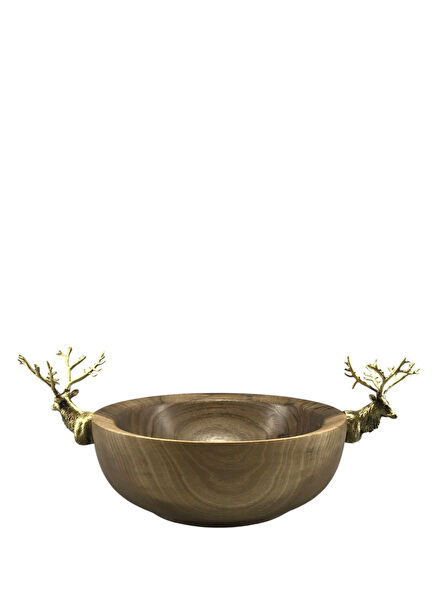 Kahverengi Küçük Ahşap Sunumluk