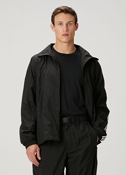 Relaxed Fit Black Coat
