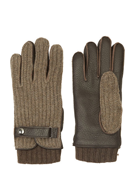 Gri Erkek Kaşmir Eldiven