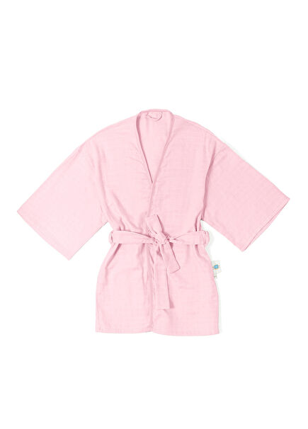 Innocent Pink Müslin Kimono Çocuk Bornoz 