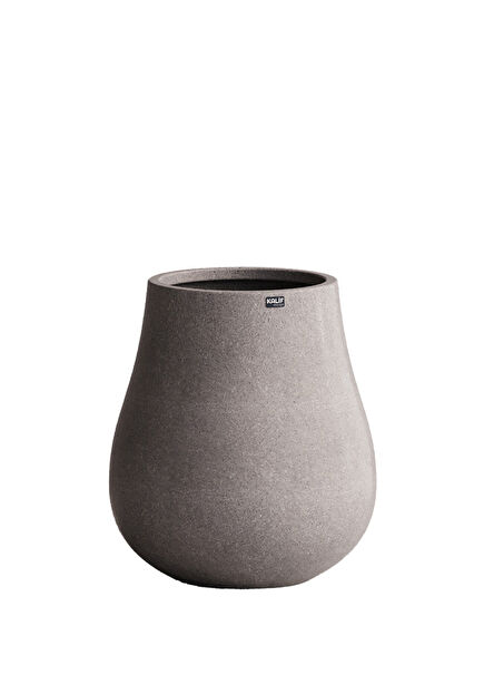 Ash Grey Concrete Flower Pot
