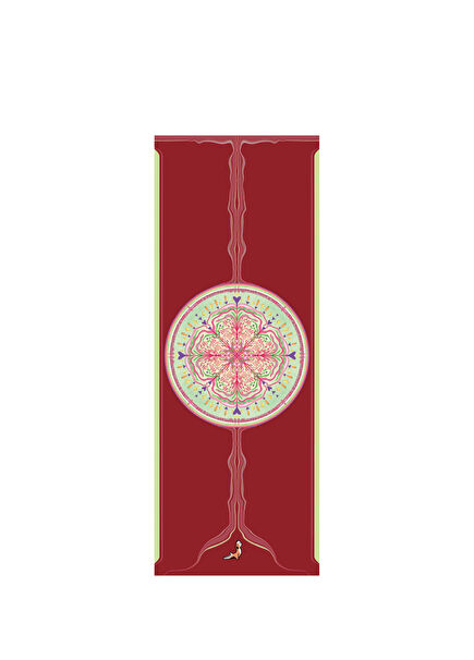Mandala Series 4.1 mm Follow The White Rabbit Doğal Kauçuk Kaydırmaz Yoga Matı