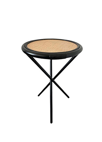 Circle Bamboo Side Table 40x70 cm