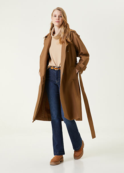 Camel Kruvaze Gabardin Pardösü