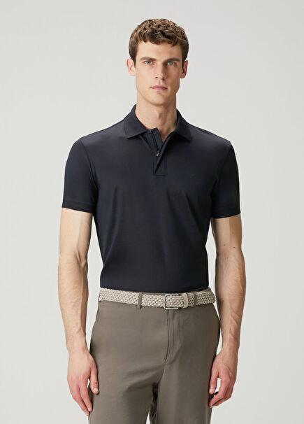 Lacivert Polo Yaka T-shirt