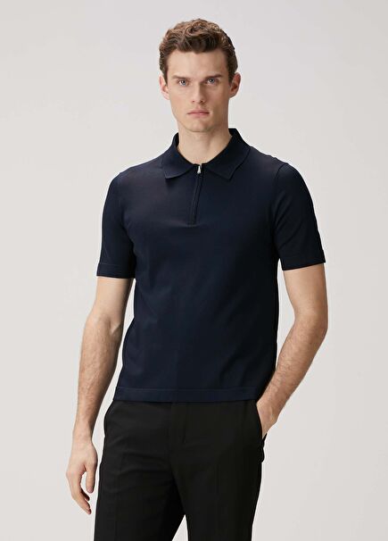 Lacivert Polo Yaka T-shirt