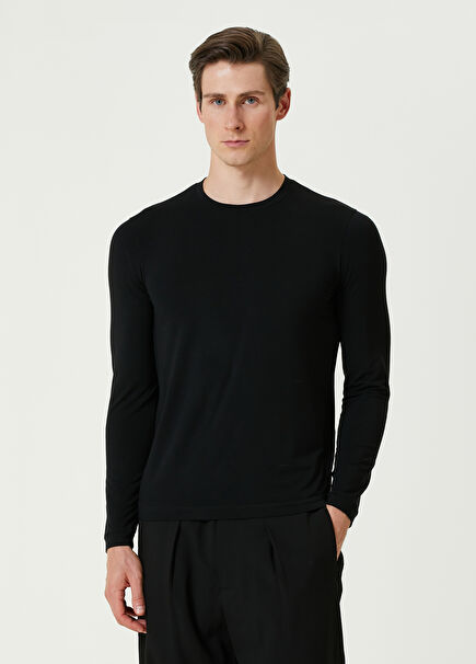 Siyah Uzun Kollu T-shirt