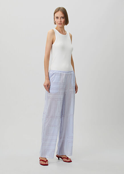 Mavi Monogram Pijama Pantolon