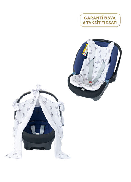 %100 Pamuk Iconıque Lapin Puset Örtüsü ve Minder Seti