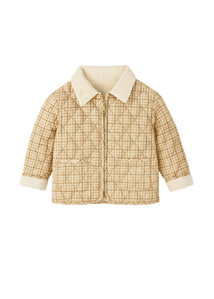 Ninova Brown Check Baby Boy Coat