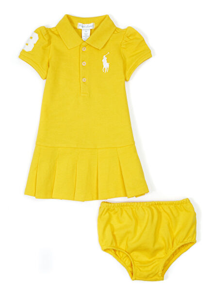 Sarı Kız Bebek Elbise