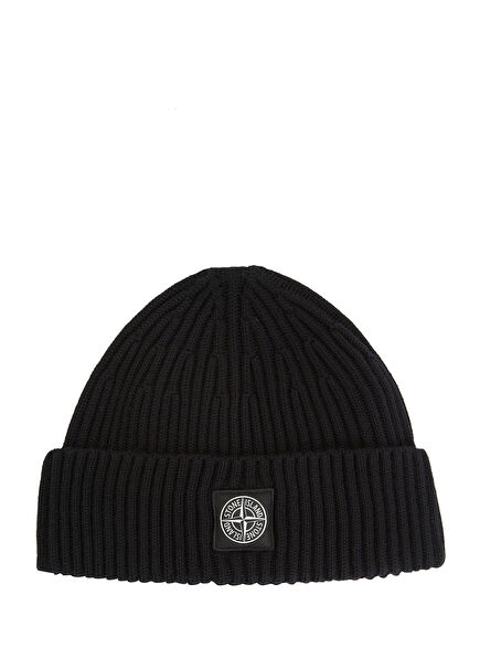 Black Men's Wool Beanie