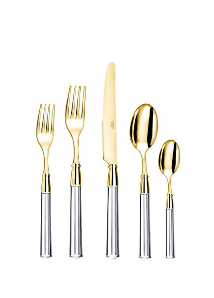 Doric Clear Steel 30 Piece Cutlery Set