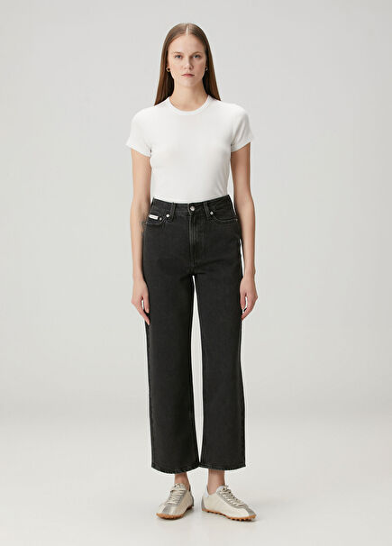 Barrel Fit Black Jeans