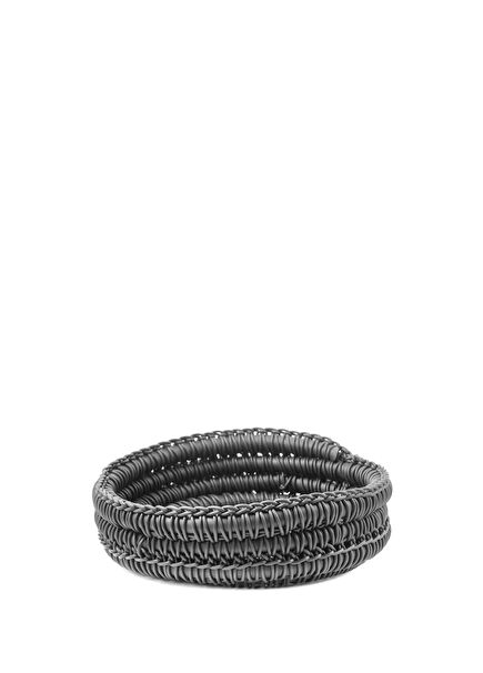 Nido Antrasit Örgü Dokulu Sepet