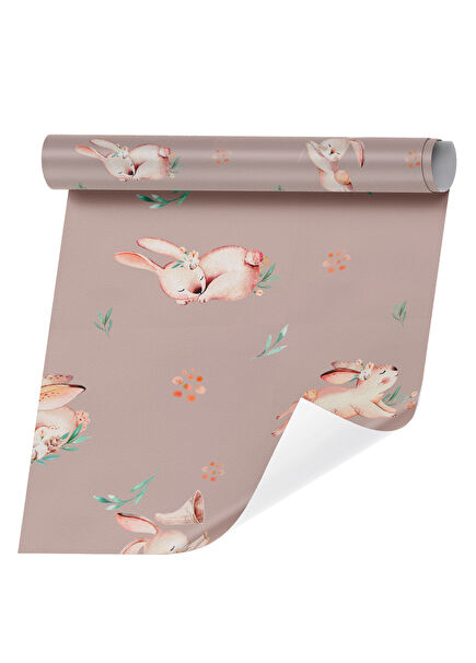 Bunny Temalı Çocuk Odası Duvar Kağıdı