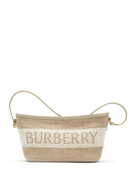 Simpleuette W56 Logo Bej Kadın Mini El Çantası