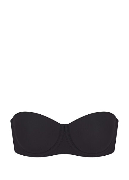 Black Strapless Bra
