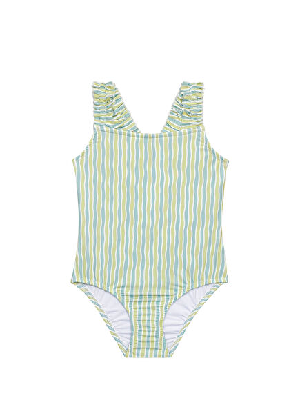 Lime Oasis UV Korumalı Kız Çocuk Mayo