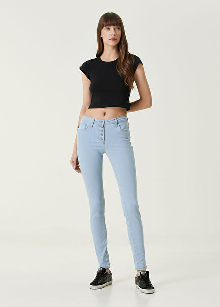 Fierce Açık Mavi Dar Paça Kadın Jean Pantolon