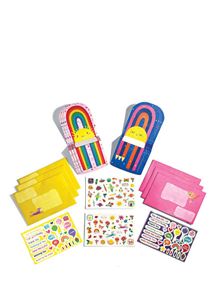 Hello Rainbows Tiny Tadas Not Kartları ve Çıkartma Seti 