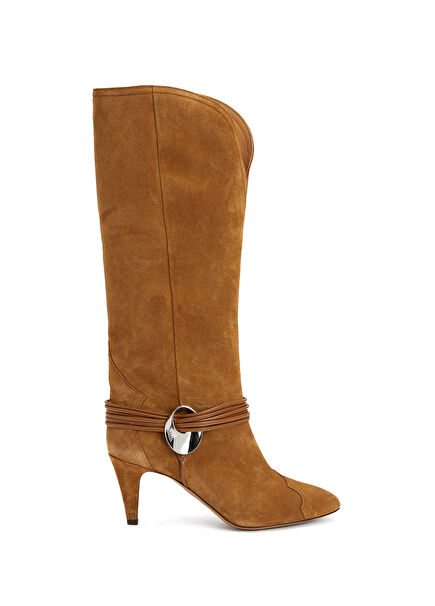 Cognac Women's Leather Boots