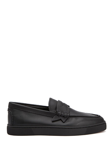 The Harold Black Men's Leather Loafers