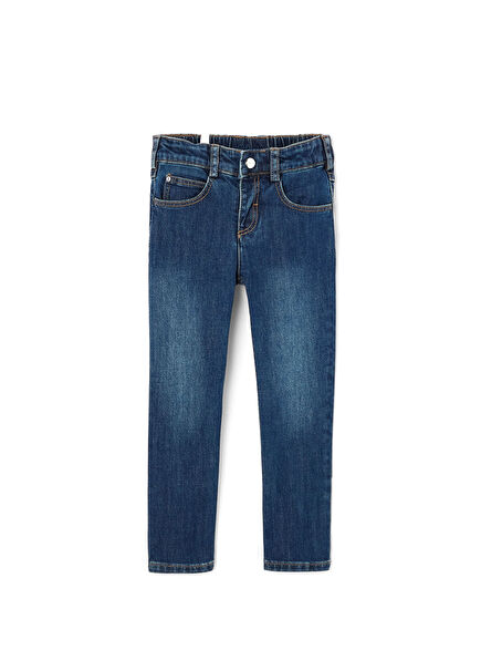 Mavi Rahat Kesim Erkek Çocuk Jean Pantolon
