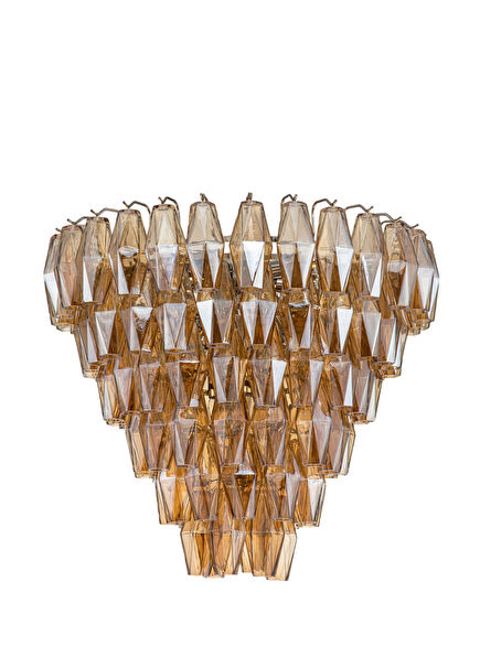 Jadra Honey Chrome Glass Chandelier