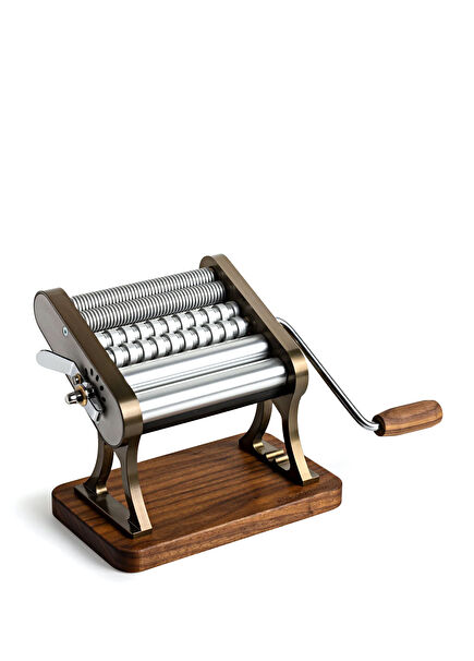 Heritage Otello Champagne Walnut Wood Manual Pasta Machine