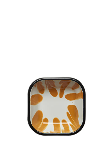 A Little Color Enamel Yellow Appetizer Plate