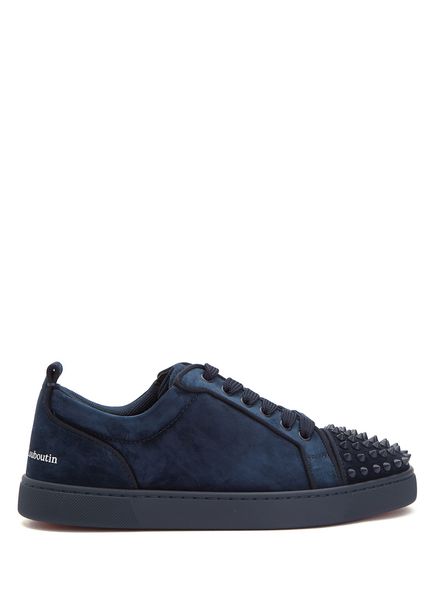 Louis Spikes Lacivert Erkek Deri Sneaker